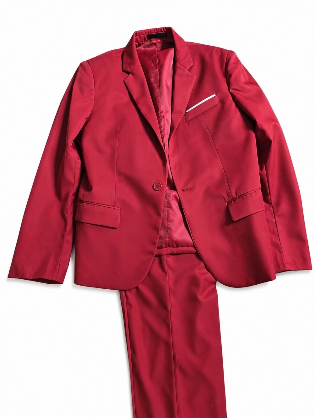 Elegant Red Suit Set – Size Medium – Like New – Perfect for Special Occasions